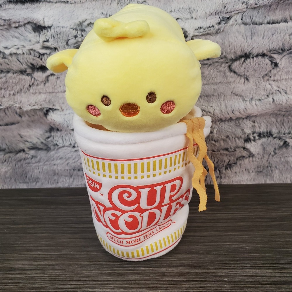 Anirollz Cup Of Noodles Top Ramen Soup Kittiroll Chick‎ Plush 6" Soft Plush